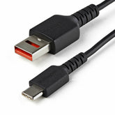 USB A zu USB-C-Kabel Startech USBSCHAC1M Schwarz