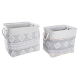 Korb-Set DKD Home Decor 45 x 35 x 40 cm Grau