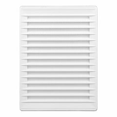 Lüftungsgitter EDM 87733 Weiß 13,7 x 20,7 cm Moskitonetz