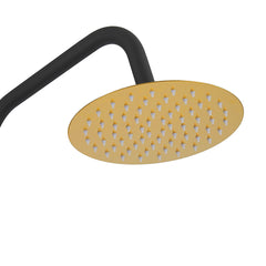 Dusche Säule Fontastock Schwarz Gold Edelstahl ABS Verchromt