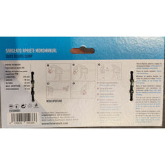 Einhand-Schraubzwinge Ferrestock 215 mm Stahl Kunststoff (2 pcs)