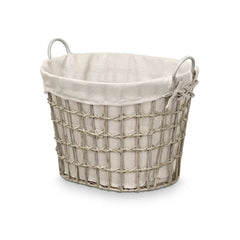 Korb Kipit Grau Polyester Stoff Polypropylen Eisen Kunststoff 50 % Baumwolle (6 Stück)