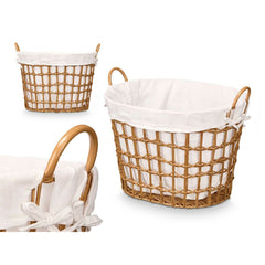 Korb Kipit natürlich Polyester Stoff Polypropylen Eisen Kunststoff 50 % Baumwolle (6 Stück)