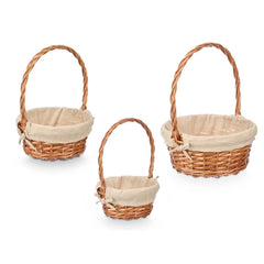 Korb-Set Kipit natürlich Polyester Baumwolle korb 3 Stücke (8 Stück)
