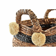 Korb-Set DKD Home Decor Naturfaser 31 x 31 x 33 cm Kolonial