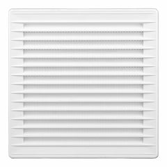 Lüftungsgitter EDM 87724 Weiß 17 x 17 x 1,15 cm Moskitonetz