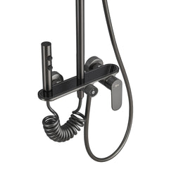 Dusche Säule Fontastock Grau Edelstahl ABS H 1/2" Mischbatterie