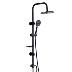 Dusche Säule Fontastock Schwarz Edelstahl ABS