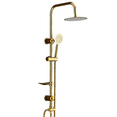 Dusche Säule Fontastock Gold Edelstahl ABS Verchromt