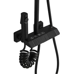 Dusche Säule Fontastock Schwarz Edelstahl ABS Kunststoff