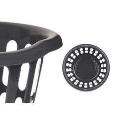 Korb Kipit Anthrazit Polypropylen 27 L (18 Stück)