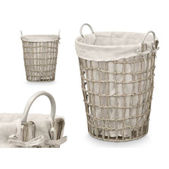 Korb Kipit Grau Polyester Stoff Polypropylen Eisen Kunststoff 50 % Baumwolle (6 Stück)