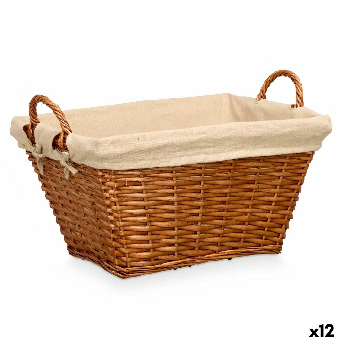Mehrzweckkorb Kipit natürlich Polyester Baumwolle korb (12 Stück)
