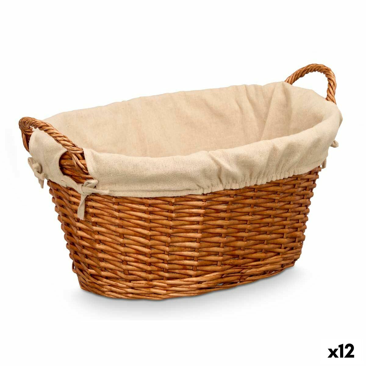 Mehrzweckkorb Kipit natürlich Polyester Baumwolle korb (12 Stück)