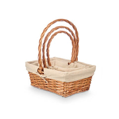 Korb-Set Kipit natürlich Polyester Baumwolle korb 3 Stücke (8 Stück)